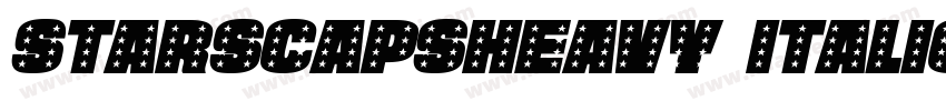 StarsCapsHeavy Italic字体转换